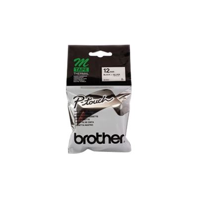Brother 12mm Black on Silver M931 for PT90 Brother — view 2