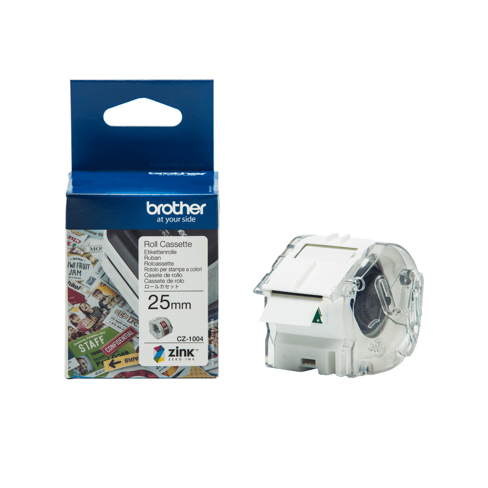 Brother CZ-1004 25mm Printable Roll Cassette Brother — view 2