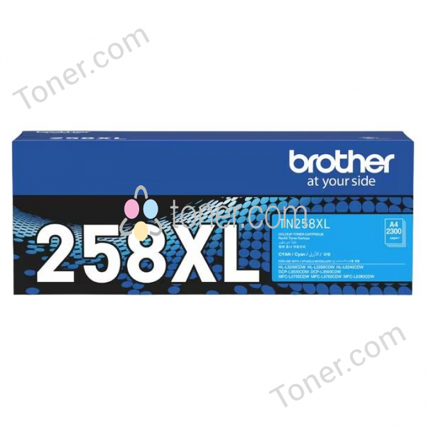 Brother TN258XLC High Yield Toner Cyan Brother — view 2