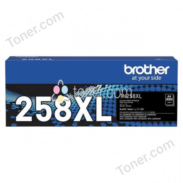 Brother TN258XLBK High Yield Toner Black Brother — view 2