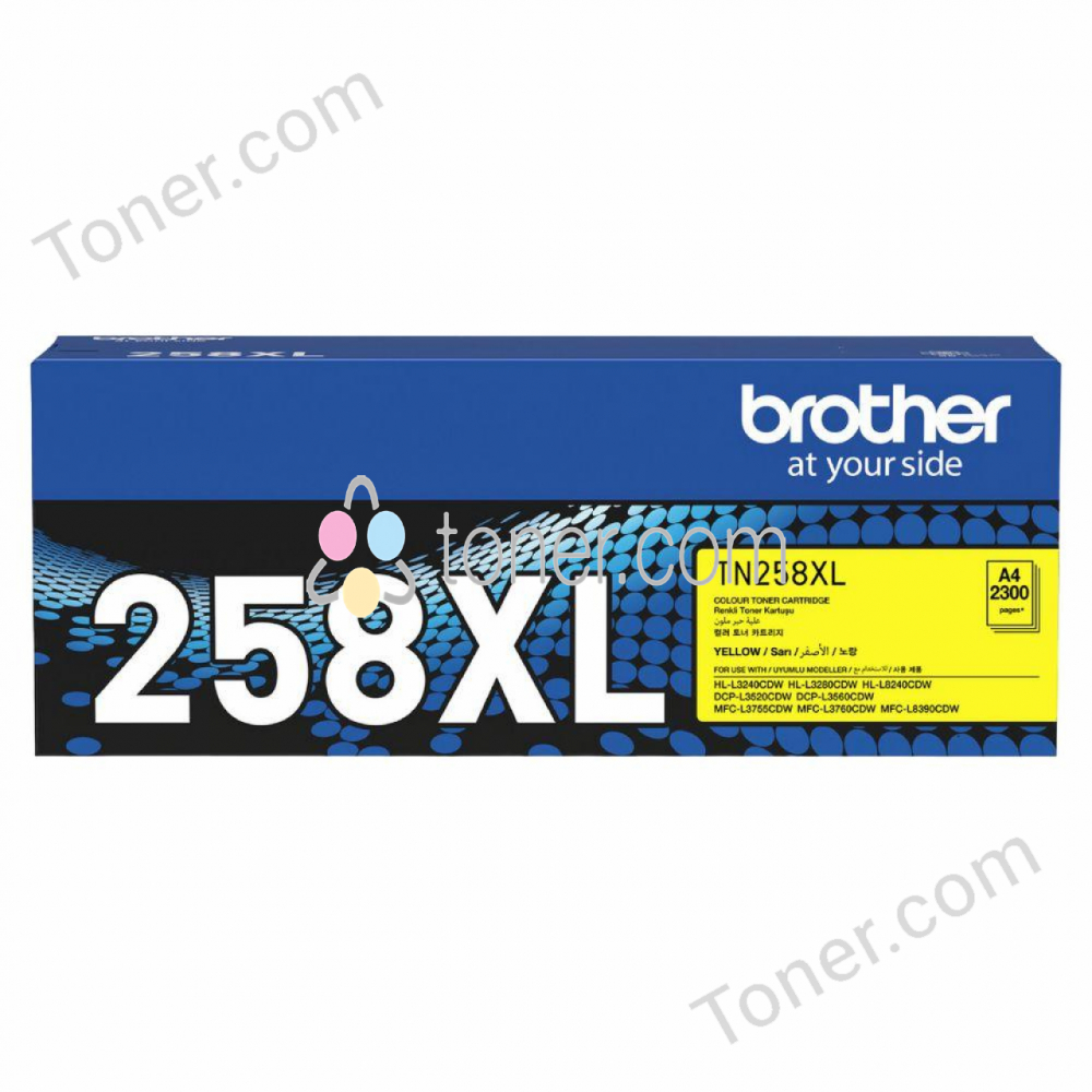 Brother TN258XLY High Yield Toner Yellow Brother — view 2