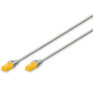 Digitus UTP Slim CAT6 Patch Lead - 0.5M Grey Digitus — view 2