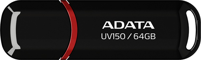 ADATA UV150 Dashdrive USB3.2 64GB Black/Red Flash Drive Adata — view 2