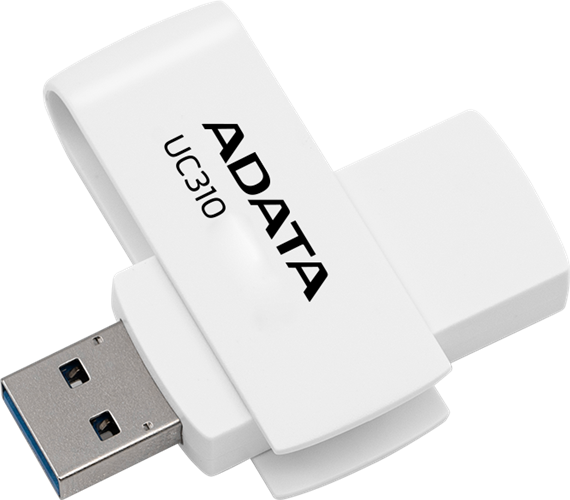 ADATA UC310 Swivel USB3.2 64GB White Flash Drive Adata — view 2