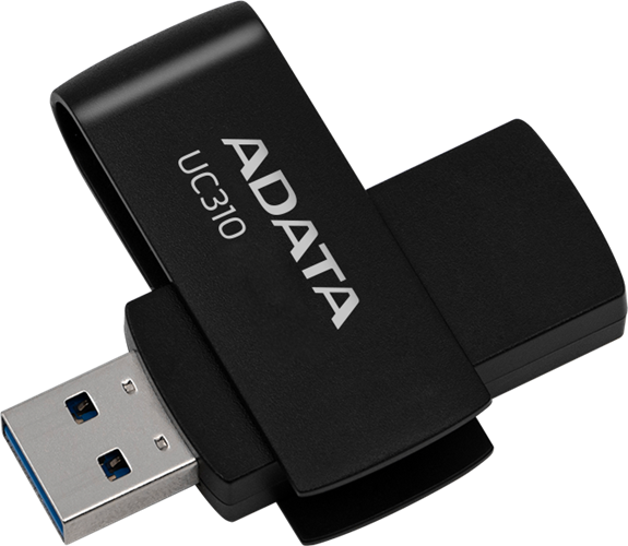 ADATA UC310 Swivel USB3.2 256GB Black Flash Drive Adata — view 2