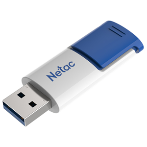 Netac U182 USB3 Flash Drive 64GB UFD Retractable Blue/White Netac — view 2