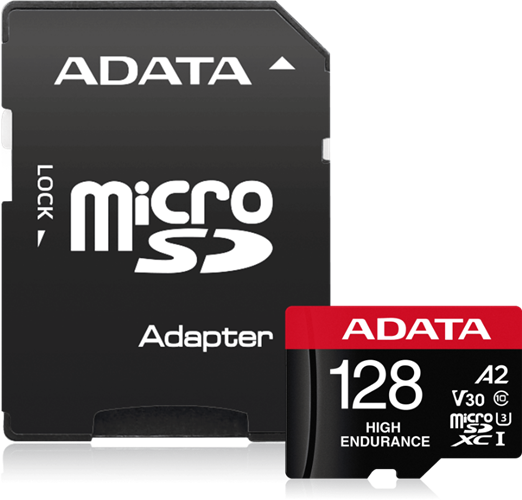ADATA High Endurance microSDXC UHS-I U3 A2 V30 Card with Adapter 128GB Adata — view 2