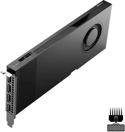 PNY NVIDIA Quadro RTX4000 Ada 20GB DDR6 PCIE Graphics 4*mini DP Pny — view 2