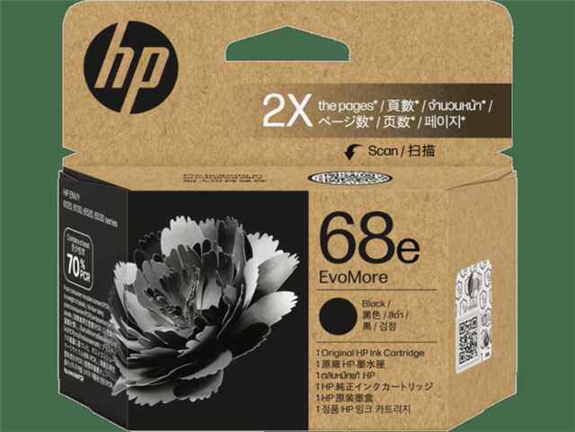 HP 68e EvoMore Black Original Ink Cartridge HP — view 2