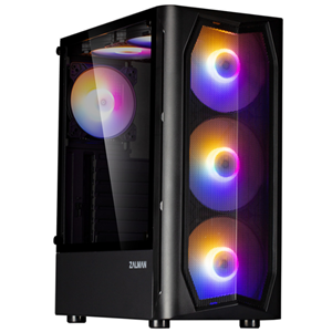 Zalman N4 Rev.1 ATX Black Mid Tower Case 4x140mm RGB Zalman — view 2