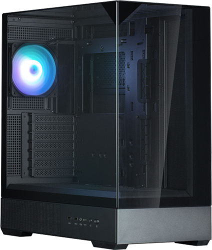 Zalman P40 PRISM Black ATX Tower Case Zalman — view 2