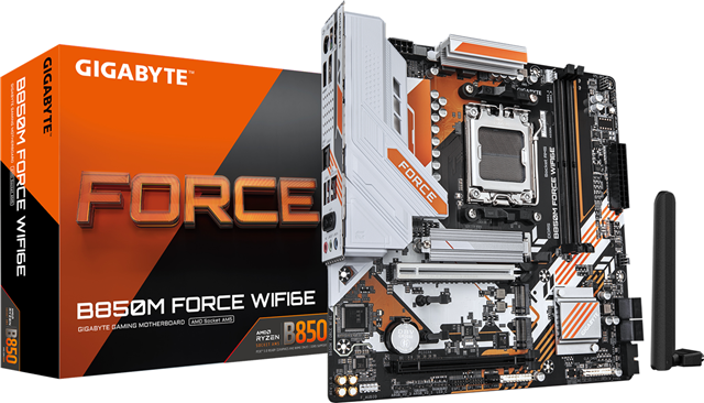 Gigabyte B850M Force Wifi6E Am5 Motherboard Gigabyte — view 2