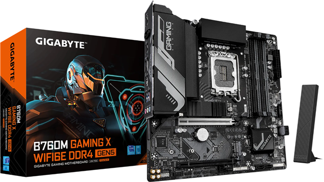 Gigabyte B760M Gaming X Wifi6E DDR4 Gen5 Motherboard Gigabyte — view 2