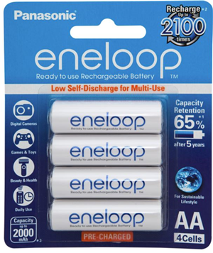 Panasonic Eneloop AA 2000mAh Rechargeable Batteries 4 Pack Panasonic — view 2