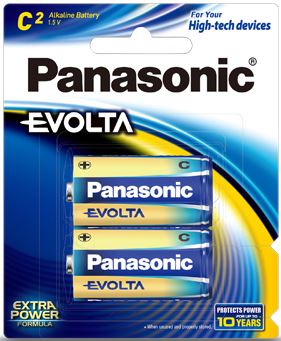 Panasonic Evolta C Alkaline Battery 2 Pack Panasonic — view 2