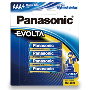 Panasonic Evolta AAA Alkaline Battery 4 Pack Panasonic — view 2
