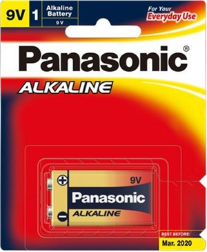 Panasonic 9V Alkaline Battery 1 Pack Panasonic — view 2