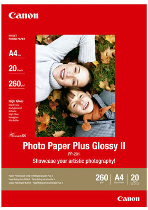 Canon PP-301 A4 Glossy II 275gsm Photo Paper - 20 Sheets Canon — view 2