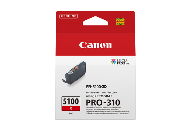 Canon PFI-5100R Ink Red Canon — view 2