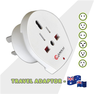Sansai Inbound Travel Adapter - US/UK/EU to AU/NZ Plug . Sansai — view 2