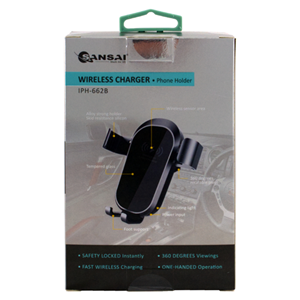 Sansai Hands-free Car Vent Mount with Wireless Charging Sansai — view 2