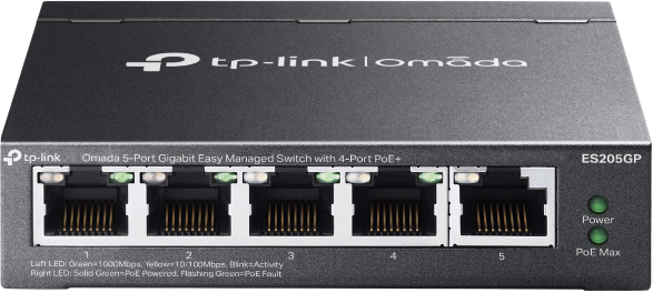 TP-Link ES205GP 5 Port Gigabit Omada SDN PoE Switch TP-Link — view 2
