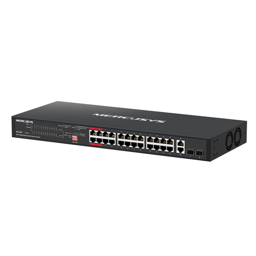Mercusys MS128GP 28 Port Gigabit Switch Steel Case 24x PoE+ TP-Link — view 2