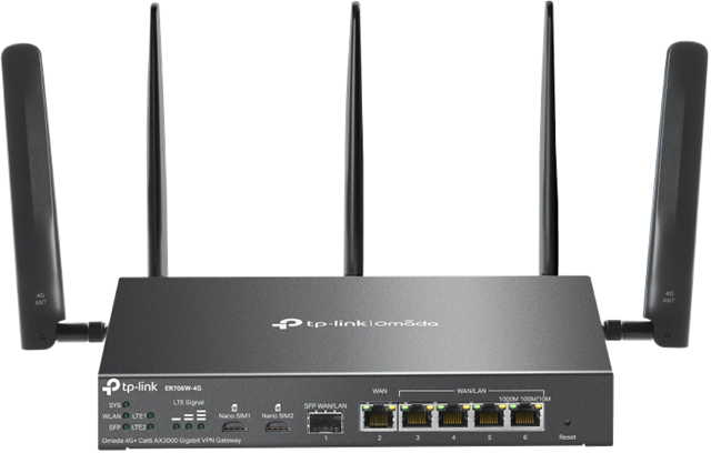 TP-Link ER706W-4G Omada 4G AX3000 VPN Router TP-Link — view 2