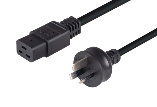 DYNAMIX 2M Power Cord - 15A 3 Pin Plug to 15A C19 Plug. Dynamix — view 2