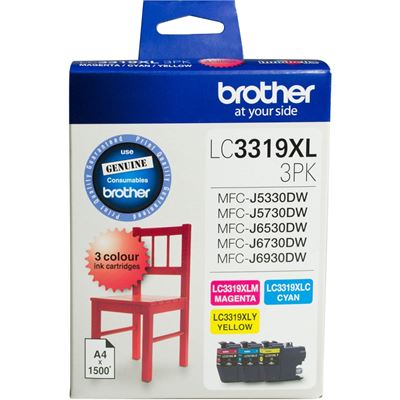 Brother LC3319XL CMY Colour Pk Brother — view 2