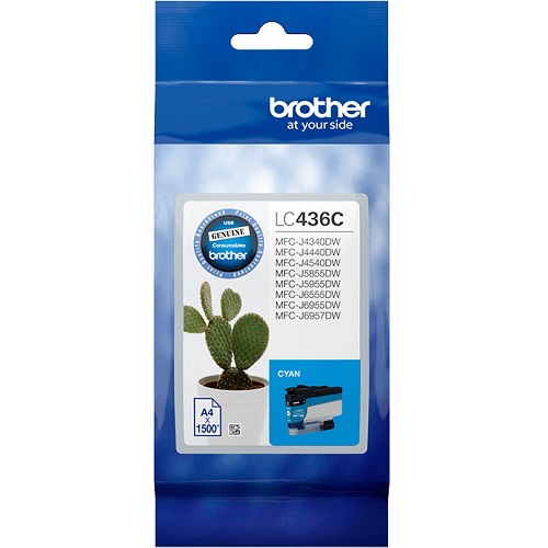 Brother LC436 Cyan Ink Cart Brother — view 2