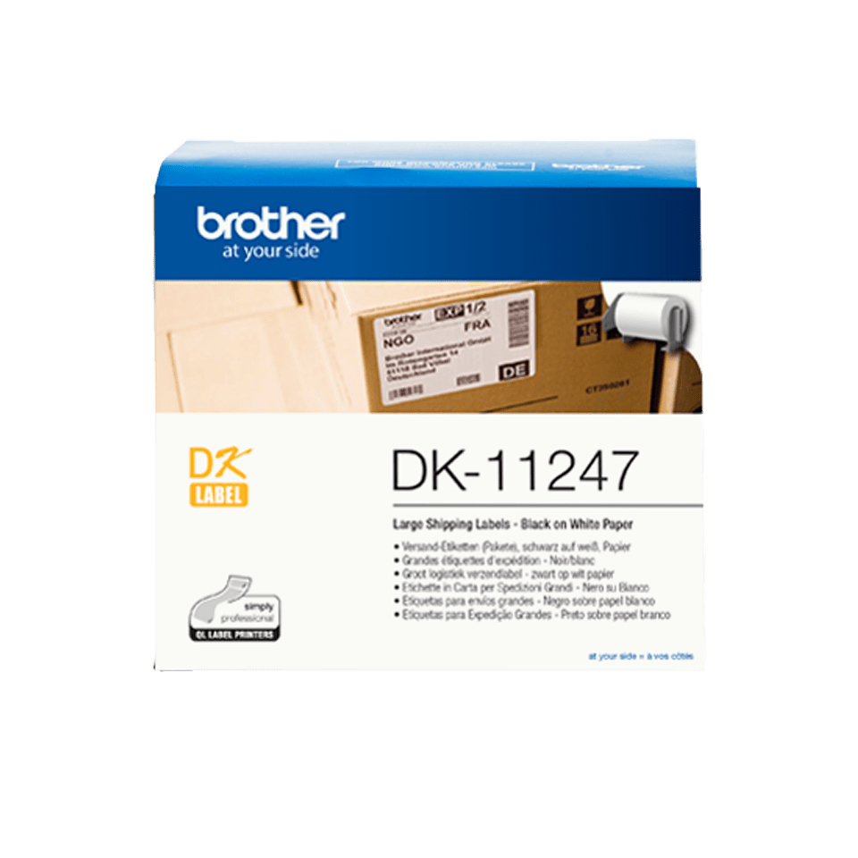 Brother DK11247 White Label Brother — view 4