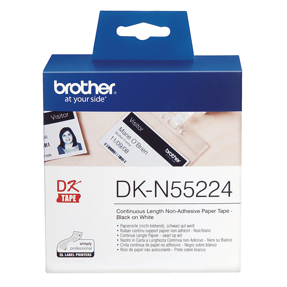 Brother DKN55224 White roll Brother — view 3