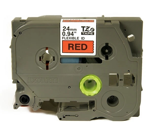 Tape Black on Red TZEFX451 Brother — view 2