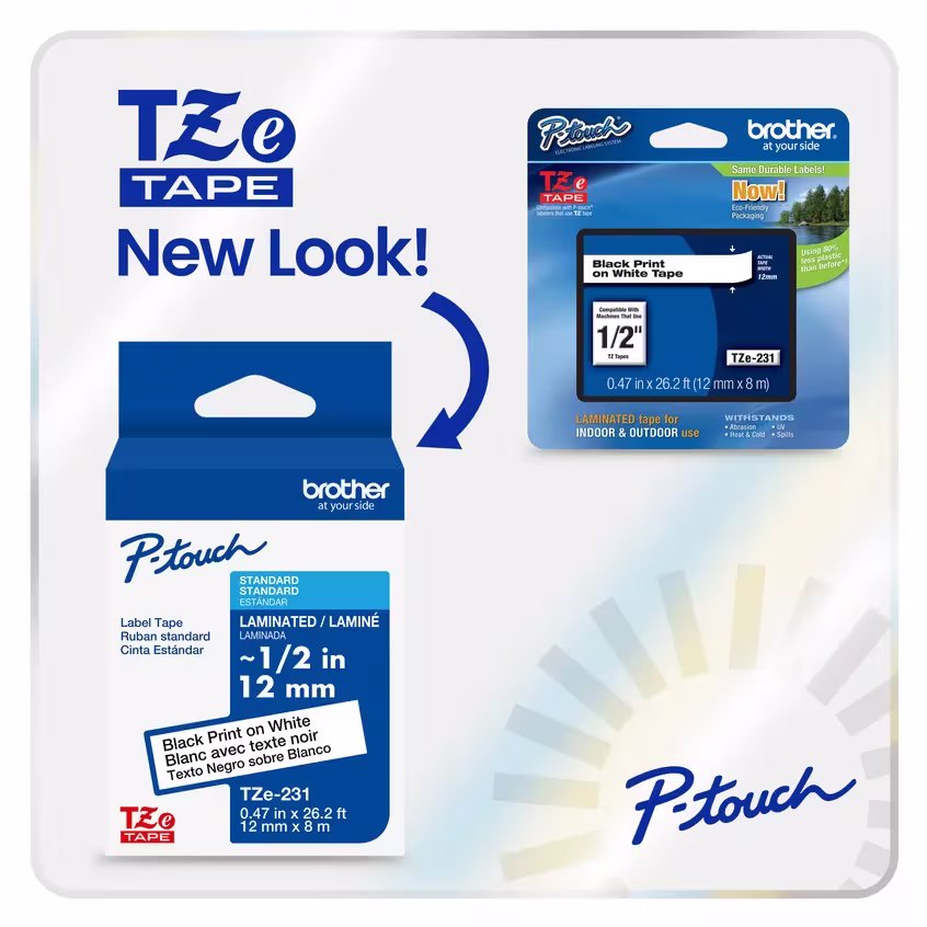 Brother TZeS231 Labelling Tape Brother — view 2