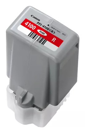 Canon PFI4100 Red Ink Cart Canon — view 2