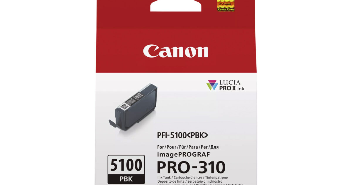 Canon PFI5100 Ph Blk Ink Cart Canon — view 2
