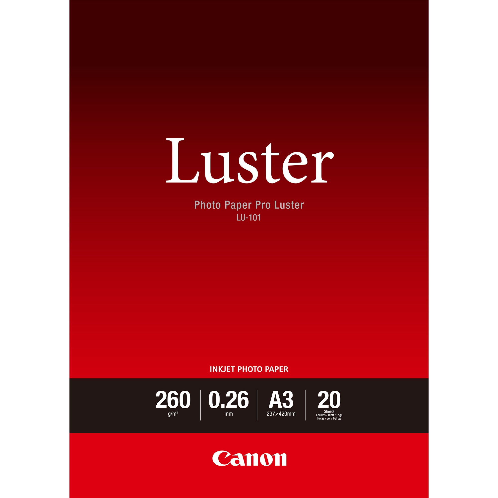 Canon Luster PhotoPaperA3-20pk Canon — view 2