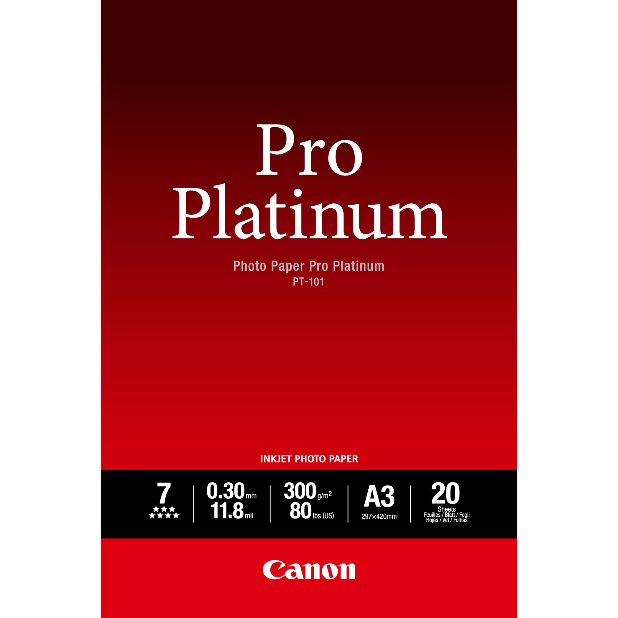 Canon A3 Pro Platinum PP-20 pk Canon — view 2