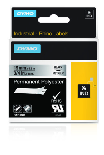 Dymo Rhino 19mm Perm Poly Metl Dymo — view 2