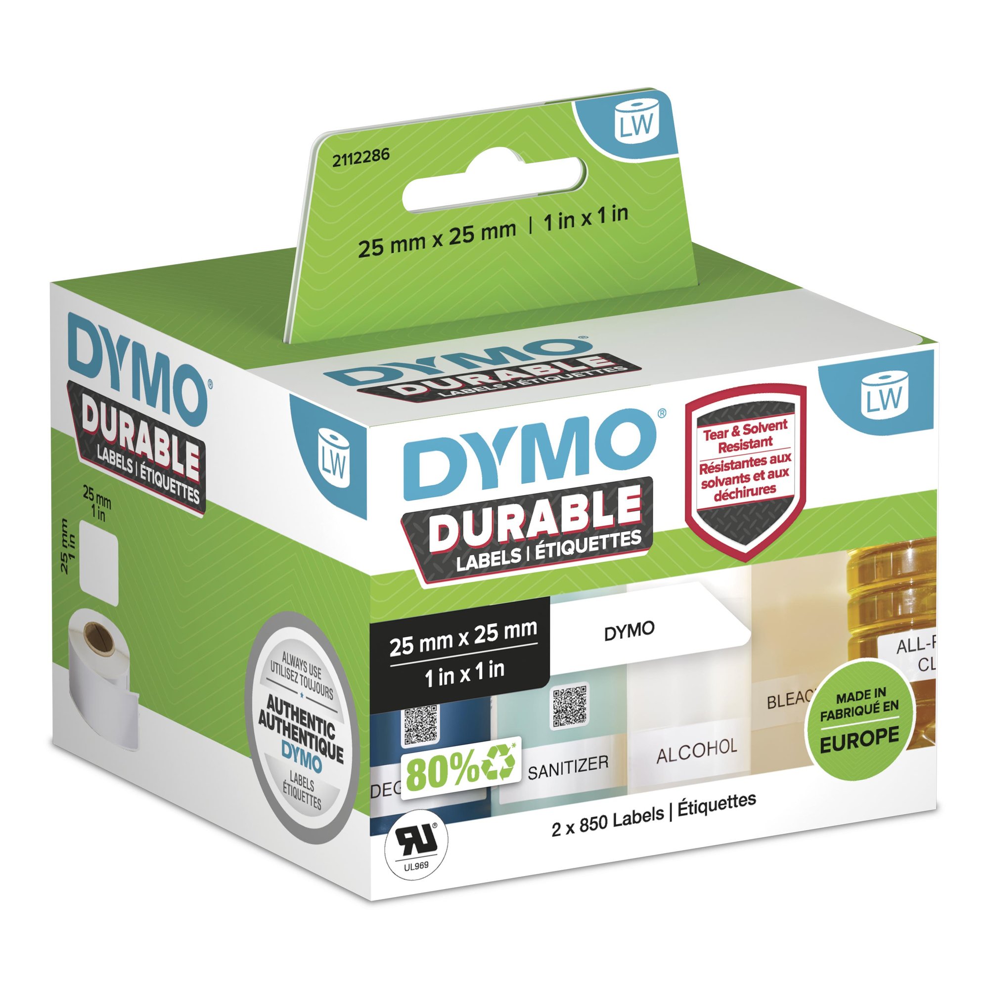 DY LW Dur MP Label 25x25mm Dymo — view 3
