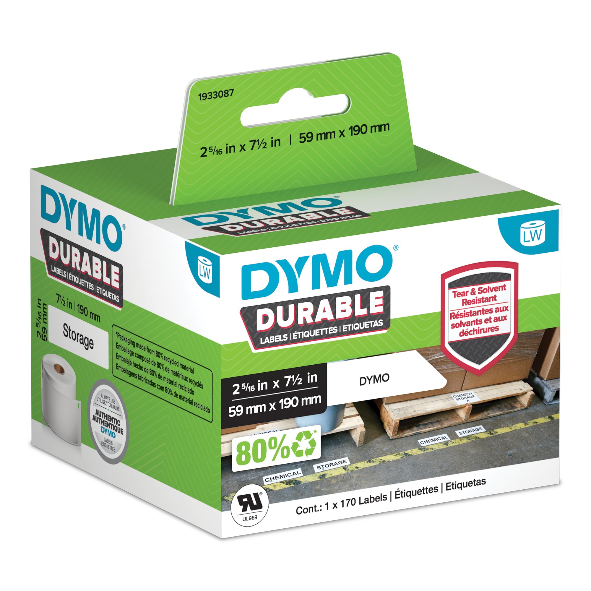 DY LW Dur MP Label 59x190mm Dymo — view 2