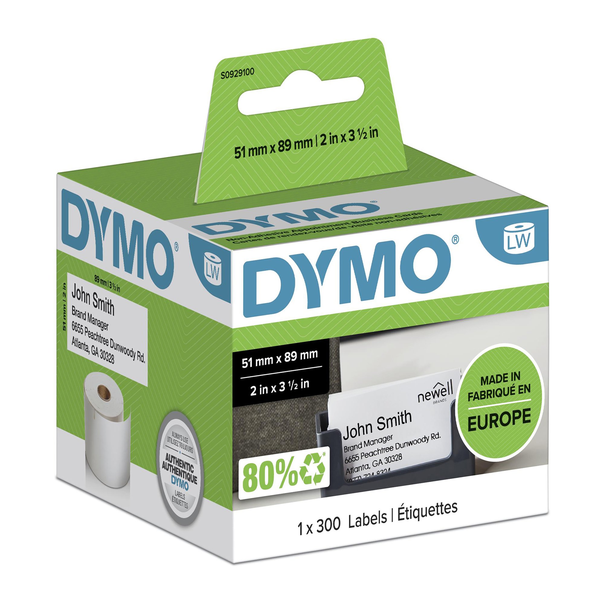 Dymo LW 51mm x 89mm White Dymo — view 2