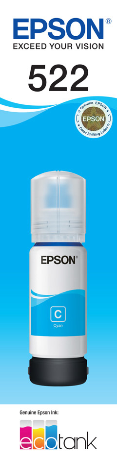 Epson 522 Cyan Ink Bottle Epson — view 2