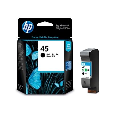HP #45 Black Ink Cart 51645AA HP — view 2