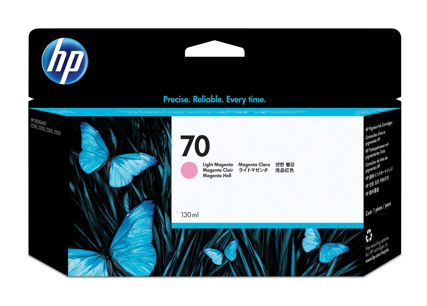 HP #70 130ml LgtMag Ink C9455A HP — view 2