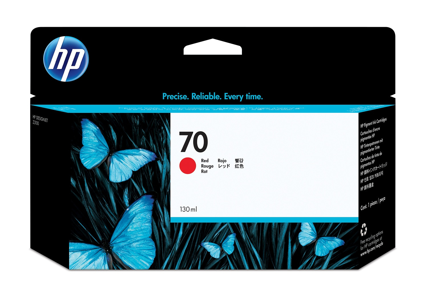 HP #70 130ml Red Ink C9456A HP — view 2