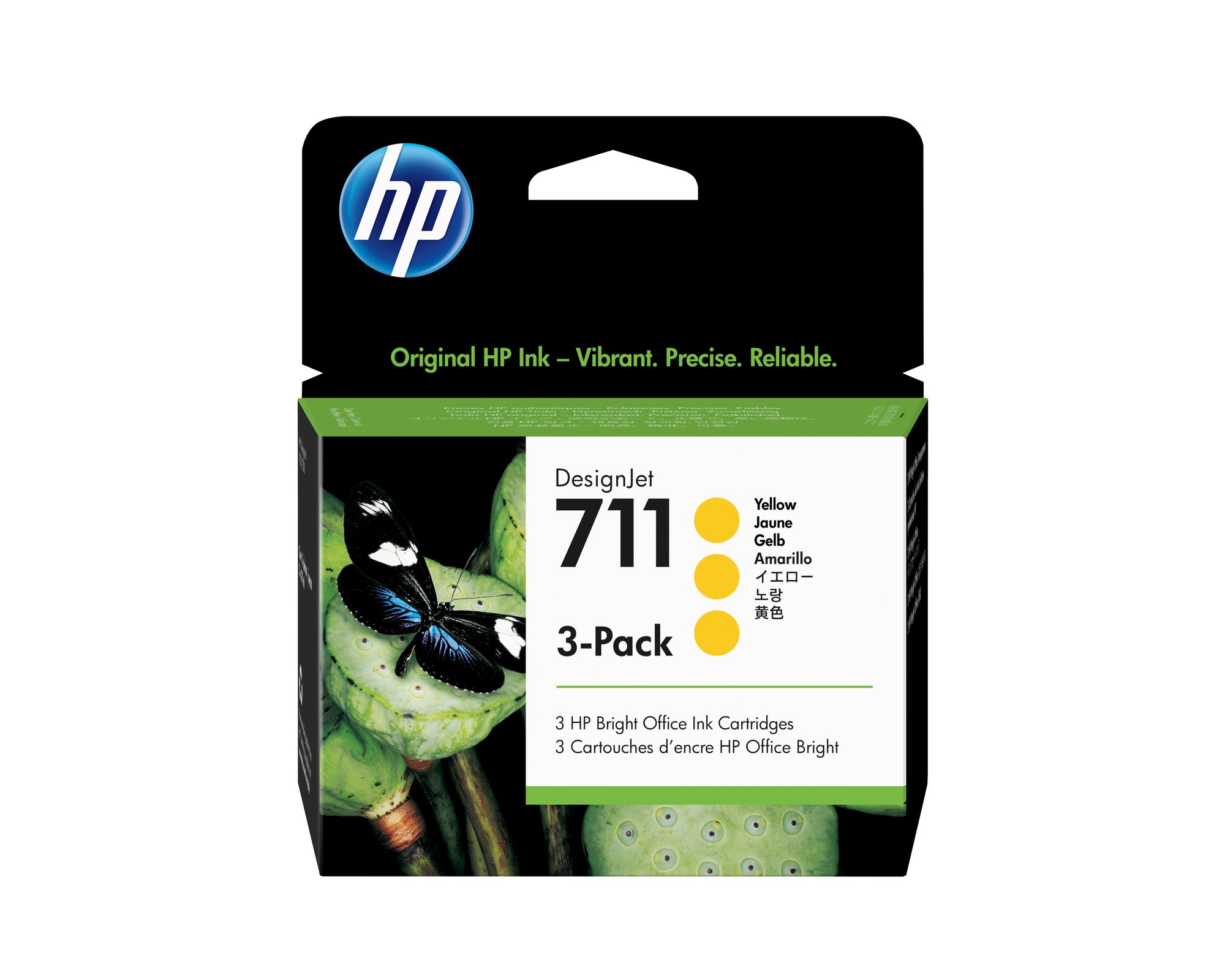 HP #711 29ml Yel 3pk CZ136A HP — view 2