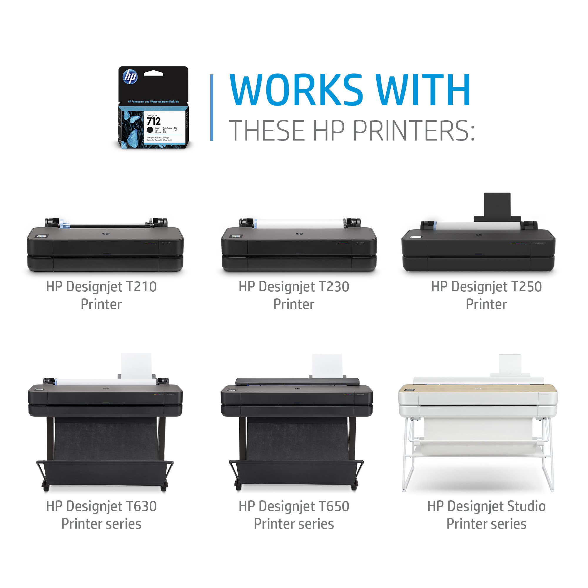 HP #712 29ml  Mag 3pk 3ED78A HP — view 3