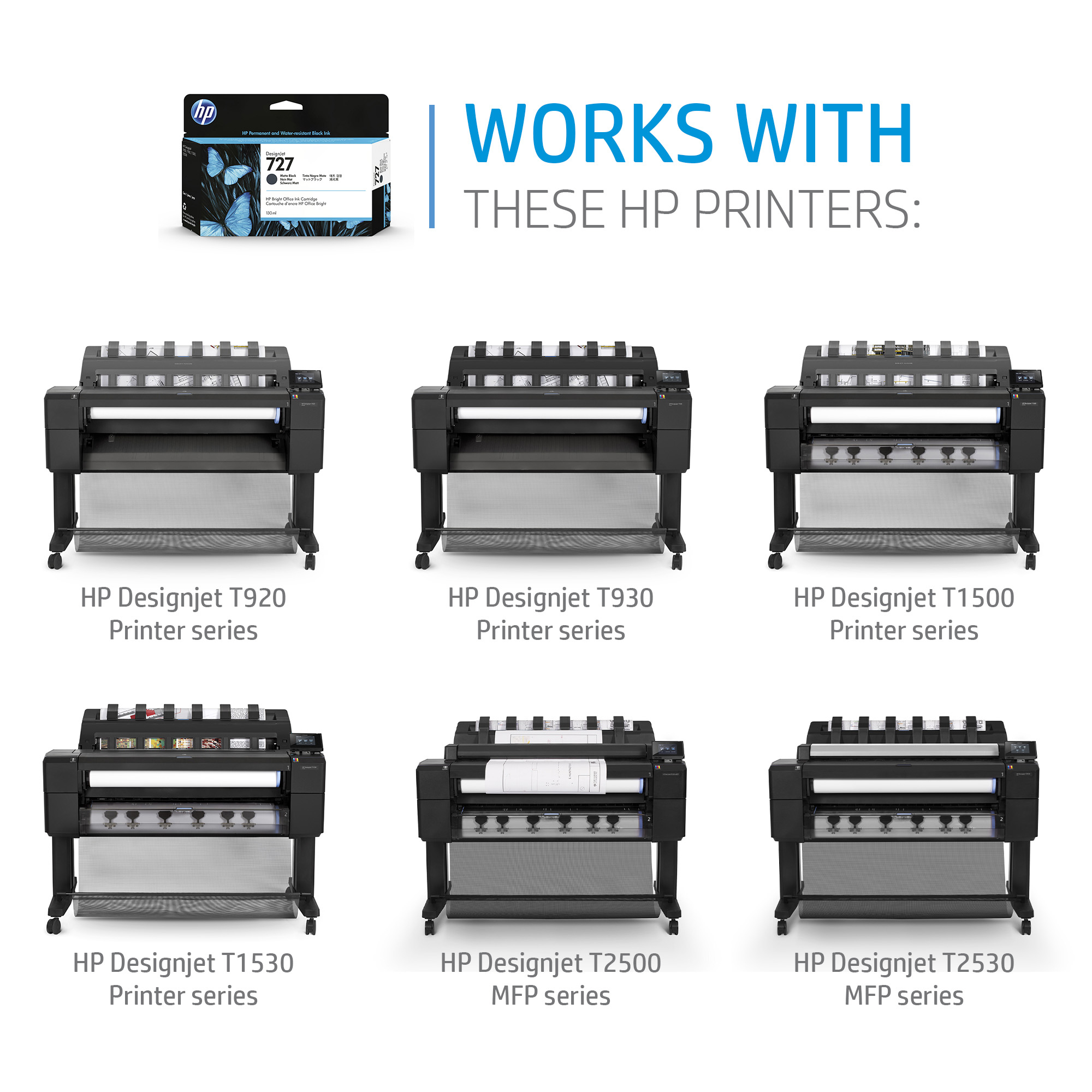 HP #727 130ml Photo Blk 3WX14A HP — view 3